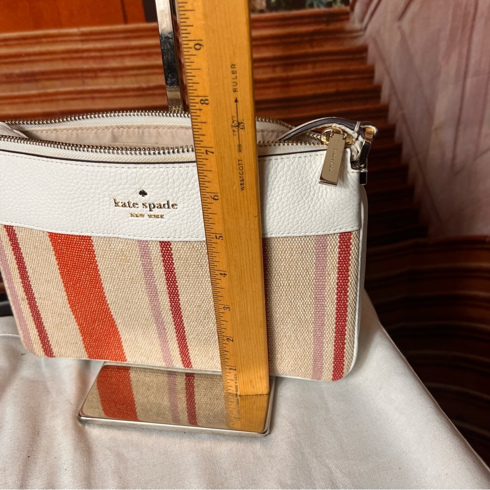 Kate Spade Leila Pink and Orange Crossbody Bag with Modern Design, triple gusset - Picture 16 of 17